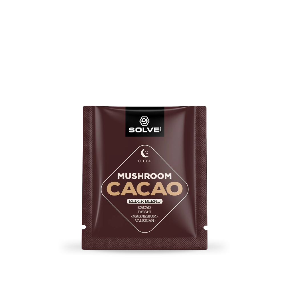 SolveLabs Mushroom Cacao with Reishi for evening calm