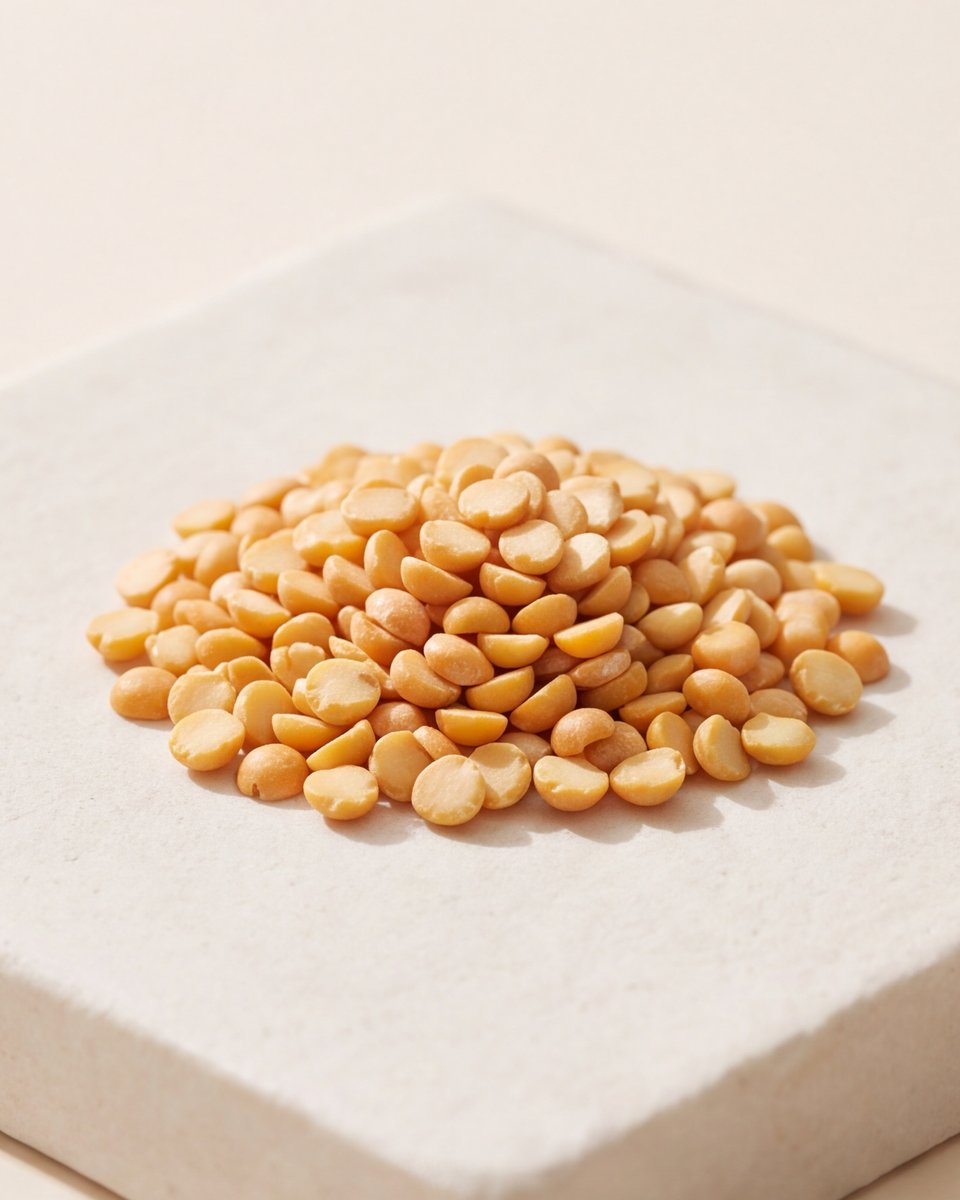 Pea protein, close up