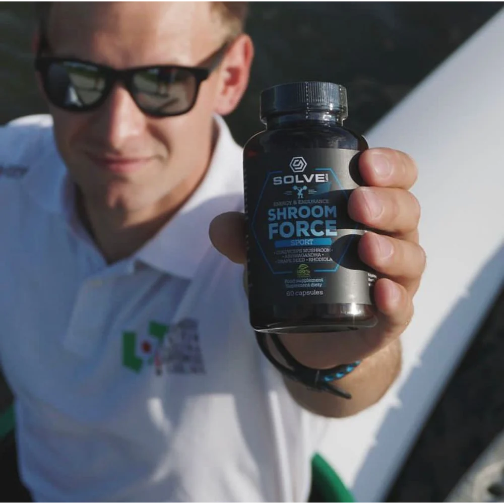 SolveLabs Shroom Force natural pre-workout for energy and endurance (view 12)