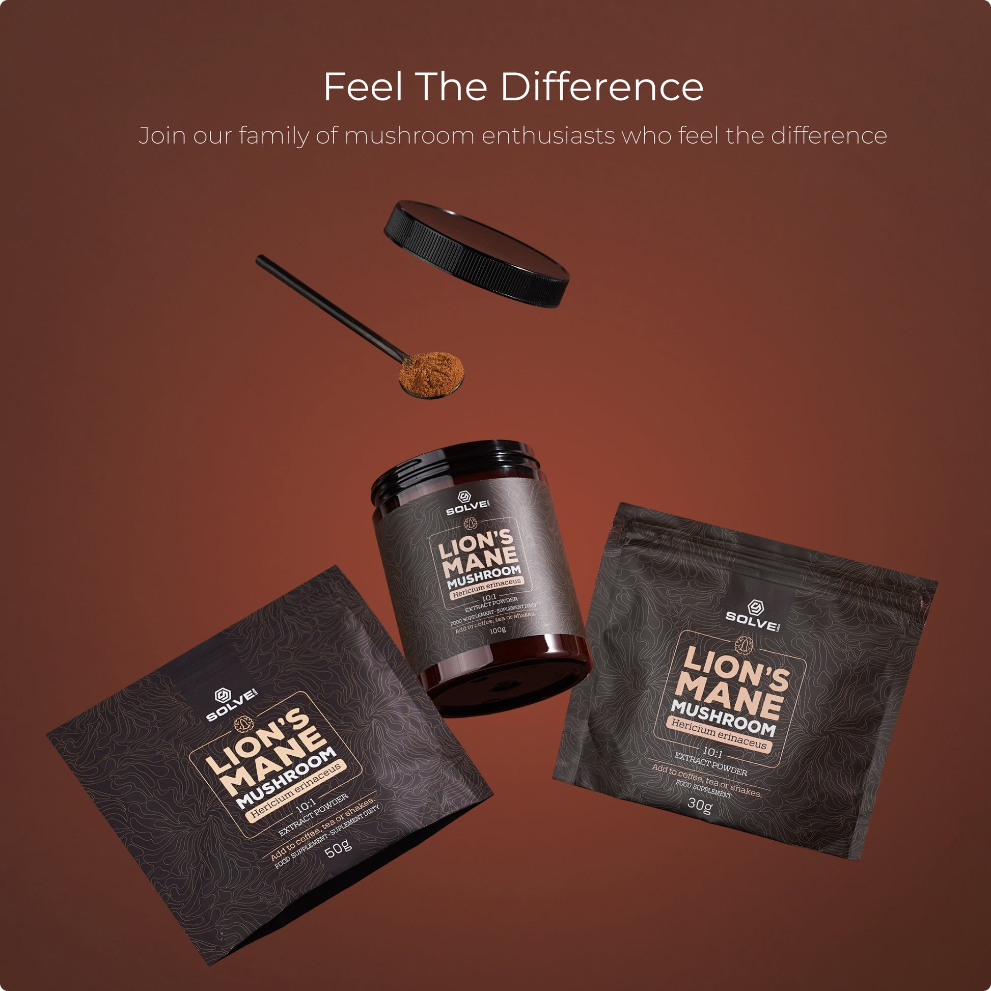 SolveLabs Lion's Mane mushroom extract powder for focus and memory (view 14)