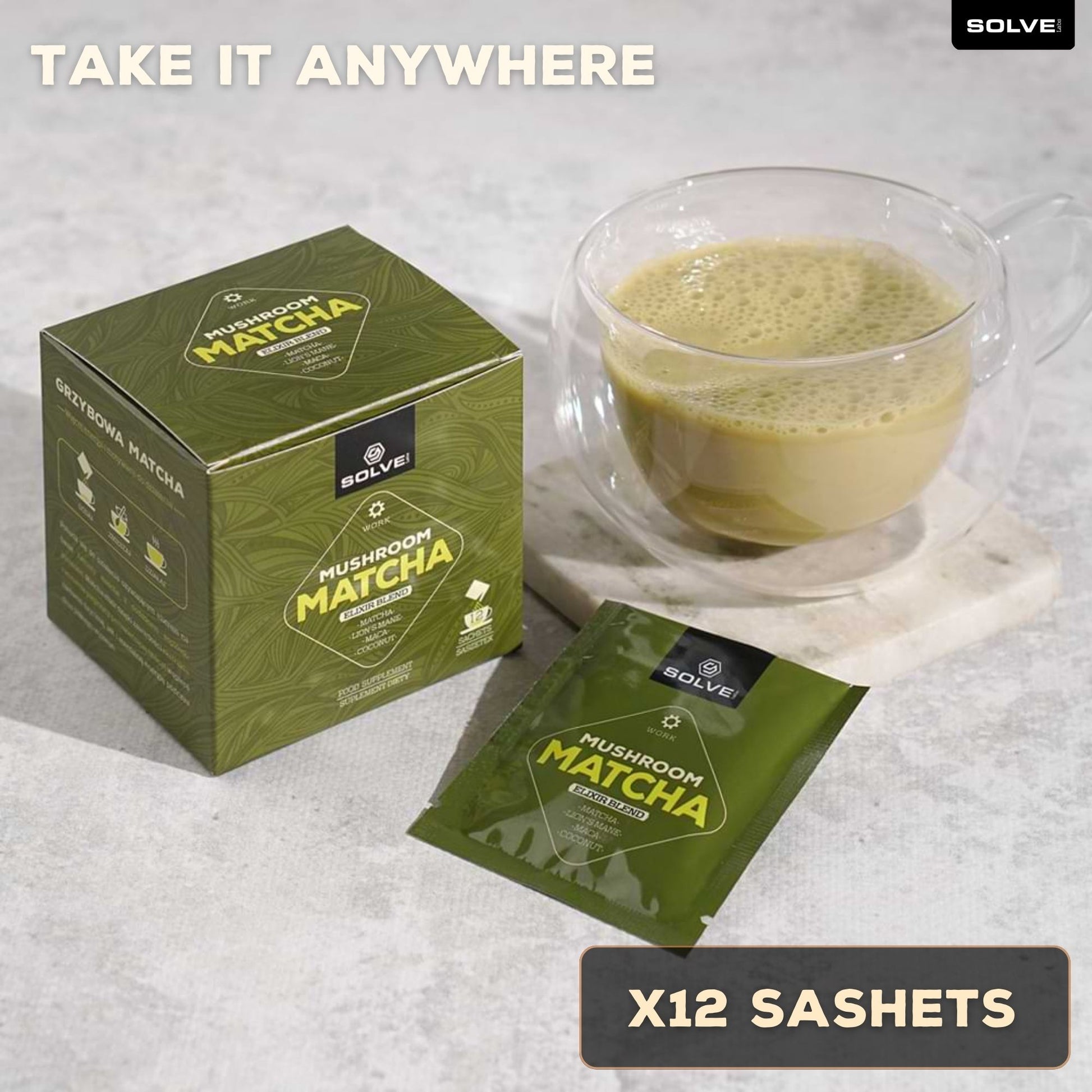 SolveLabs Mushroom Matcha with Lion's Mane for focus (view 5)