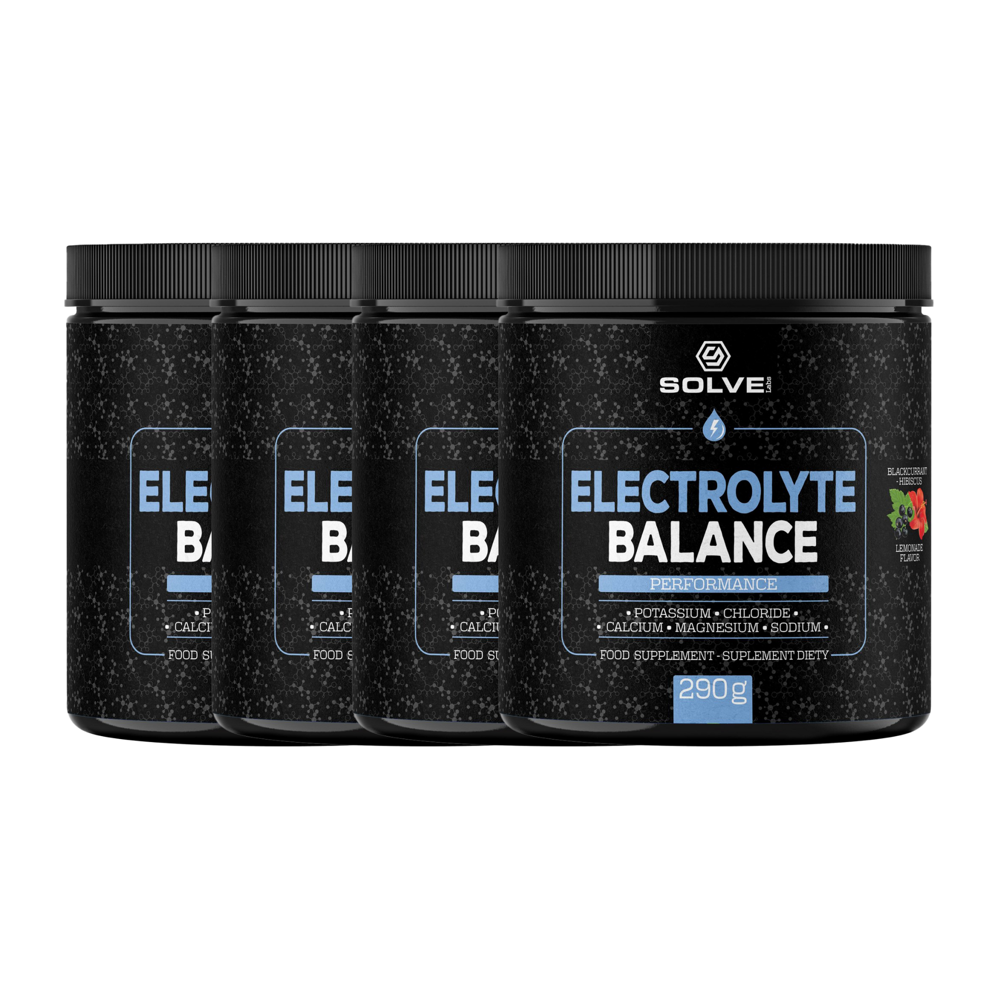 SolveLabs Electrolytes hydration powder, Hibiscus and Blackcurrant (view 6)