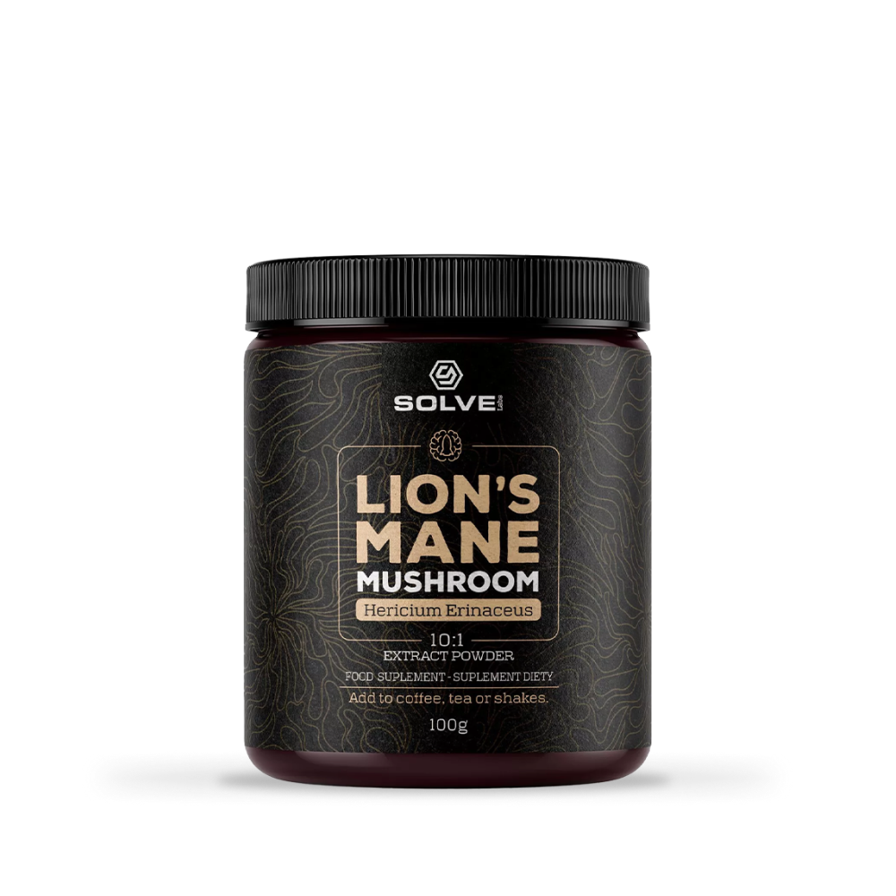 SolveLabs Lion's Mane mushroom extract powder for focus and memory