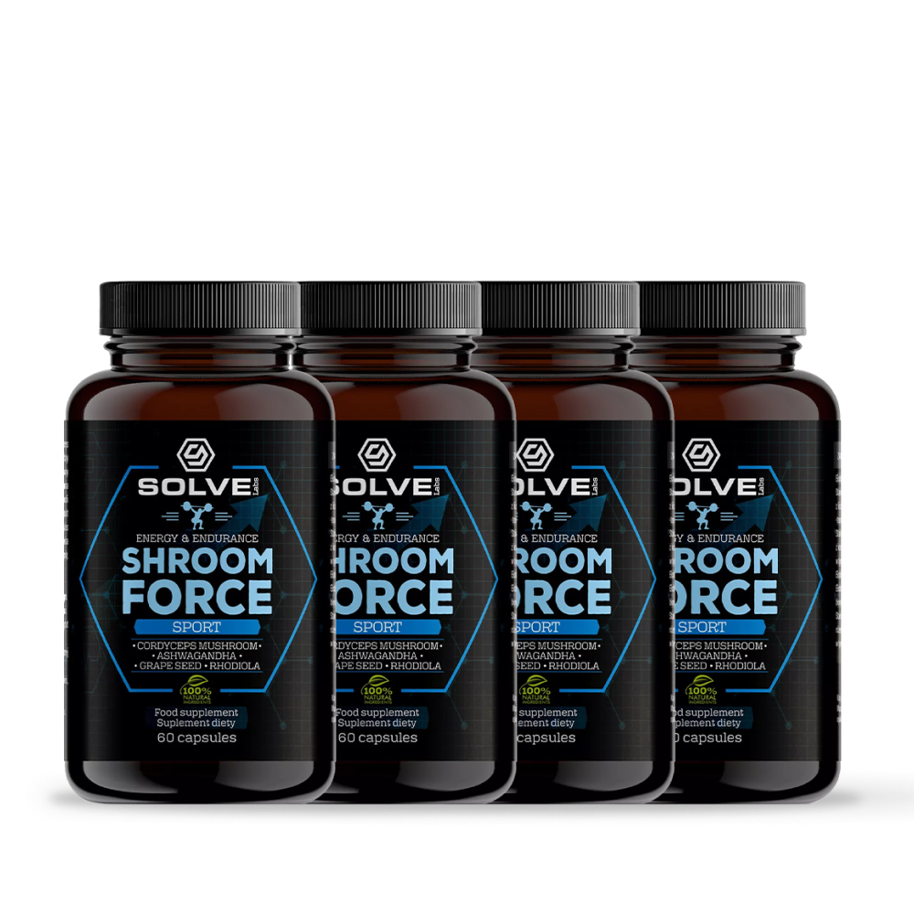 SolveLabs Shroom Force natural pre-workout for energy and endurance (view 15)