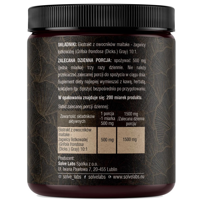Maitake powder pouch