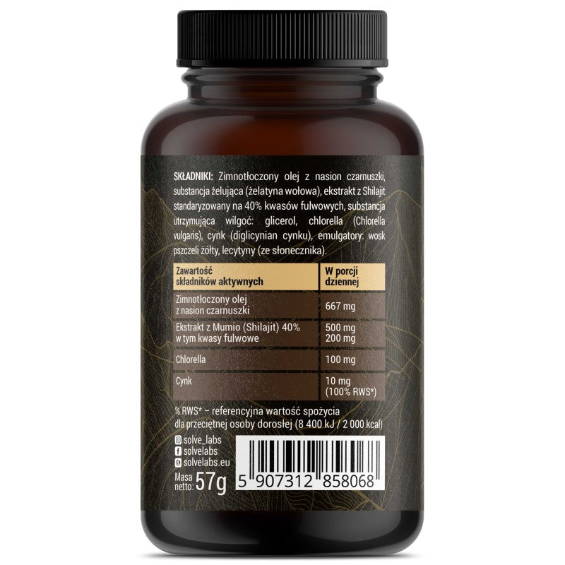 Shilajit Complex pack and softgels