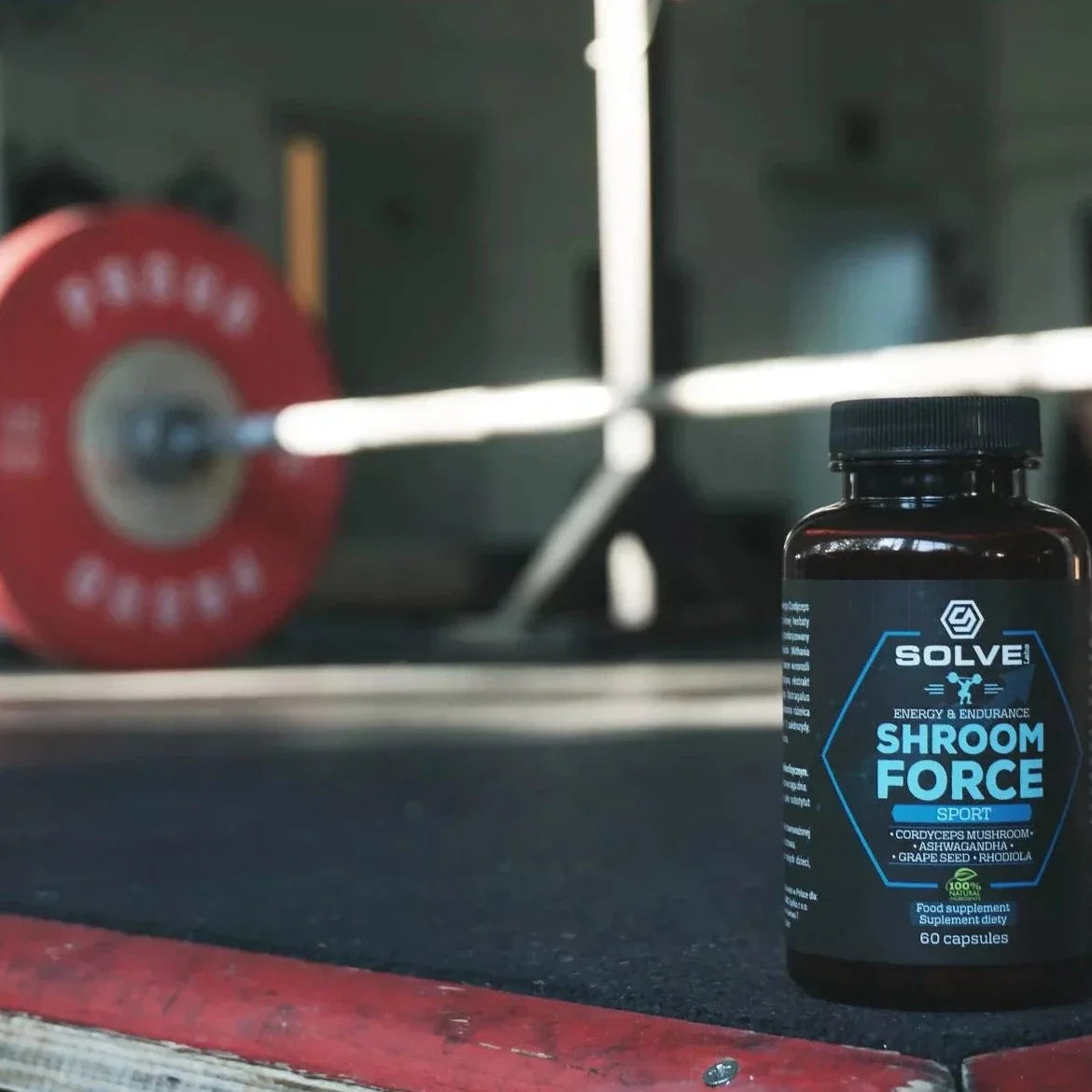 SolveLabs Shroom Force natural pre-workout for energy and endurance (view 11)