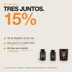 Tres juntos: 15% de descuento con el código BUNDLE15, envío gratis en el Reino Unido en pedidos de más de £50, 60 días para decidir