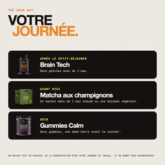 Votre journée : quand prendre chacun des trois