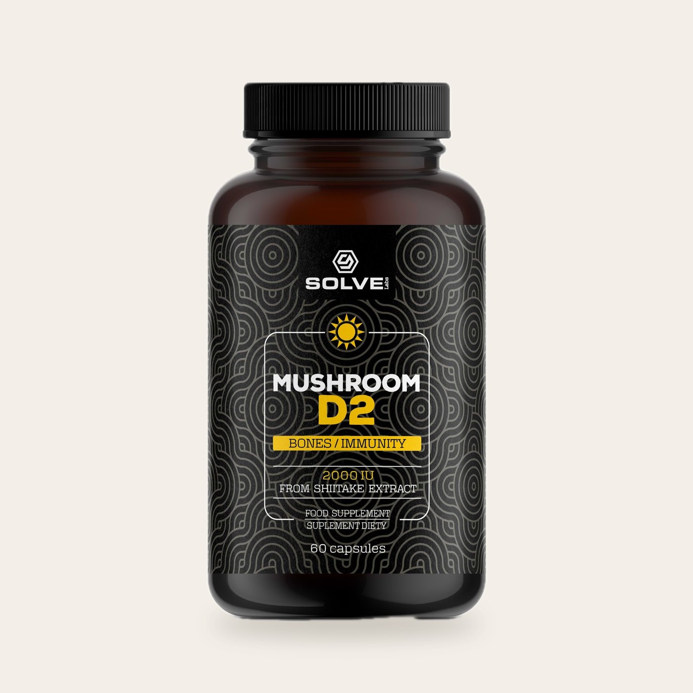 Solve Labs Vitamin D2 from Shiitake 2000IU