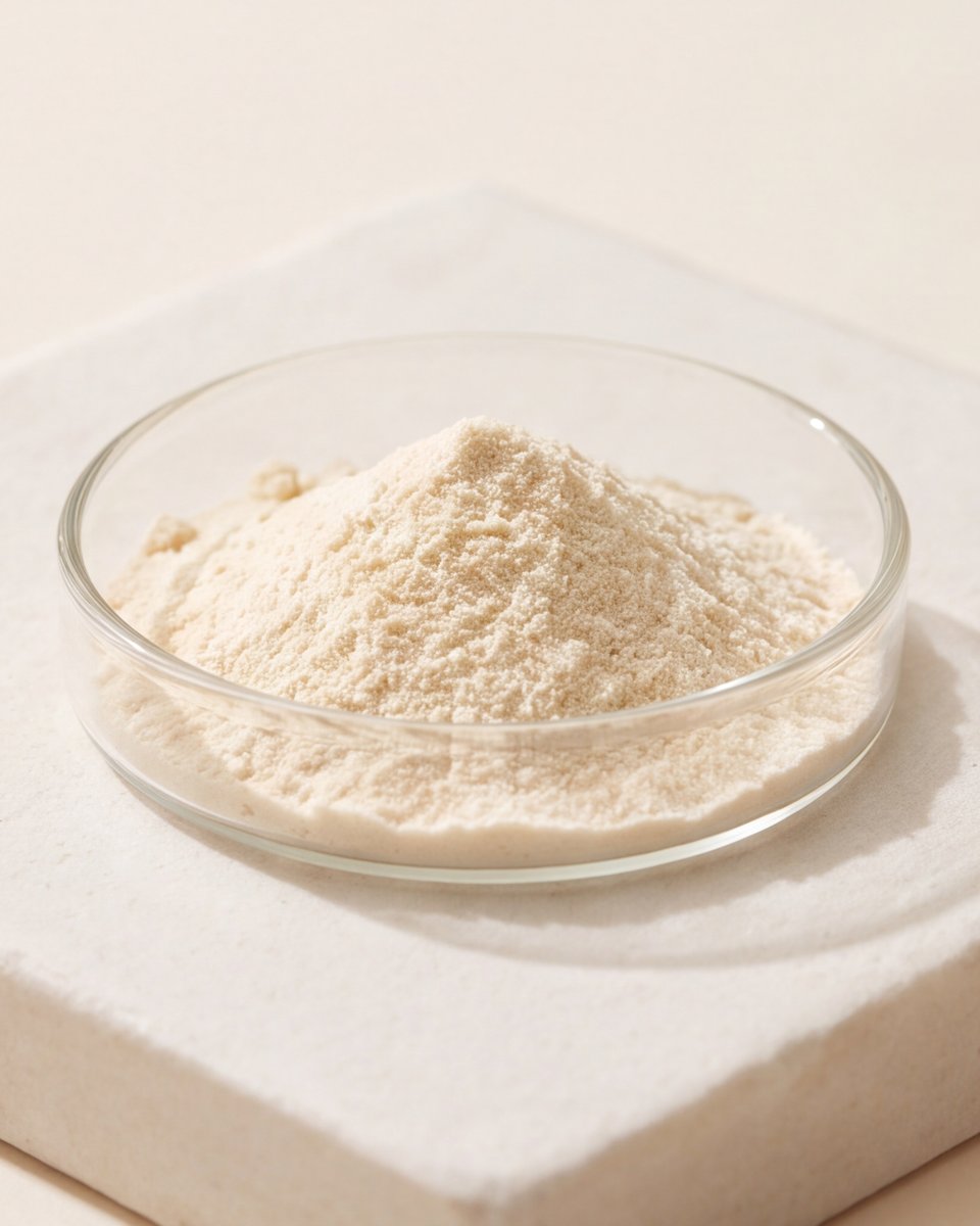 Yeast protein, close up