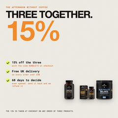 Three together: 15% off with the code BUNDLE15, free UK delivery over £50, 60 days to decide