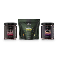 Gummies Focus au Lion’s Mane, Gummies Calm au Reishi, Superaliments verts complets