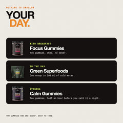 Your day: when to take each of the three