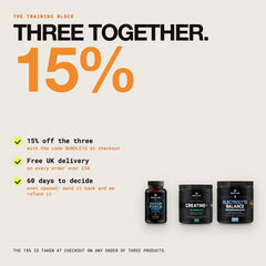 Three together: 15% off with the code BUNDLE15, free UK delivery over £50, 60 days to decide